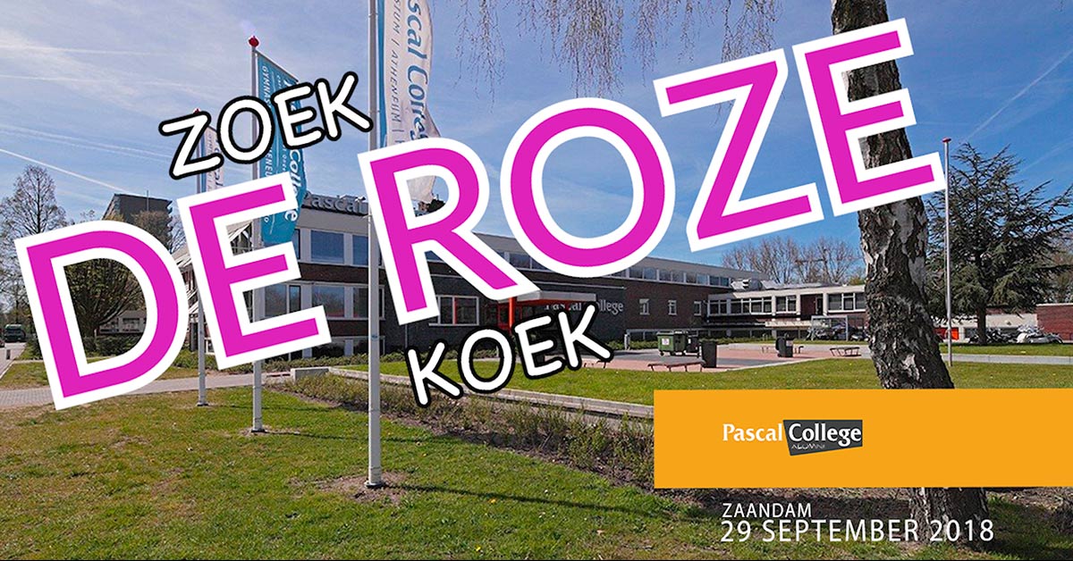 Pic zoek de roze koek